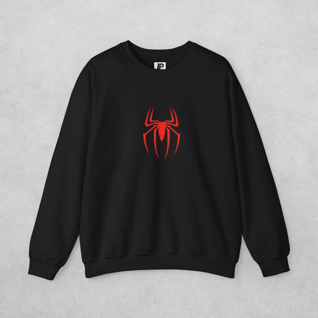 Spiderman Sweatshirt, Red Spider Logo Crewneck, Marvel Inspired Sweatshirt, Superhero Sweater