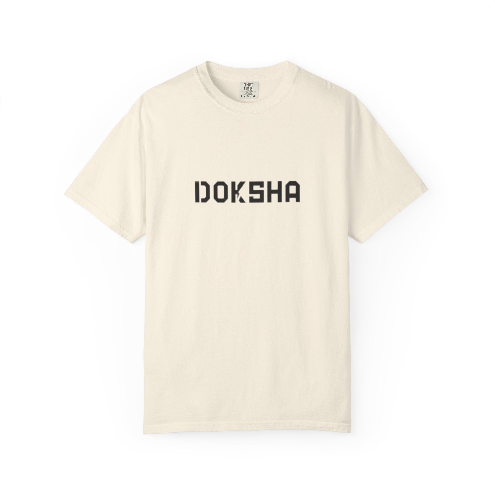 Doksha No. 001 Graphic Tee — lifestyle shot, relaxed oversized silhouette