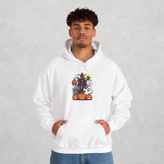 Squad Ghouls Halloween Hoodie, Ghosts Fall Sweatshirt, Cozy Unisex Pullover, Perfect Halloween Party Gift, Halloween Hoodie 2 Side